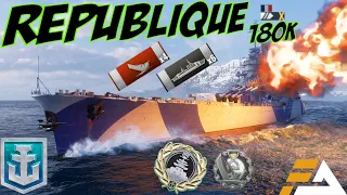 RÉPUBLIQUE | French Tier X Battleship | World of Warships