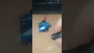 Работа модуля энкодера с arduino nano и отображение шкалы