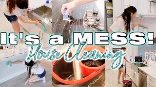 MESSY HOUSE CLEAN WITH ME | DAYTIME SPEED CLEANING | EXTREME CLEANING MOTIVATION