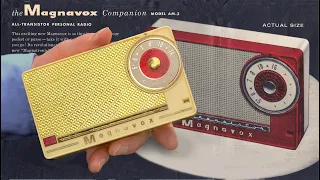 First MAGNAVOX transistor radio - 1956 - hand-wired, made in USA, first and only Sentinel transistor