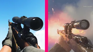 Call of Duty Modern Warfare vs Call of Duty WW2 - Weapons Comparison
