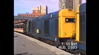 Trains In The 1990's   Leicester August 1993 feat  BRT Class 20's