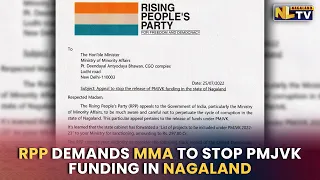 RPP DEMANDS MINISTRY OF MINORITY AFFAIRS TO STOP PMJVK FUNDING IN NAGALAND