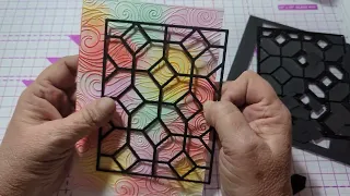 Using Diamond Press's Quilt die to make a quick card