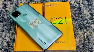 Realme C21 4GB/64GB Cross Blue Unboxing, First look & Review !! 🔥 🔥 🔥