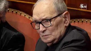 Addio a Ennio Morricone, il concerto e le lacrime in Senato a gennaio