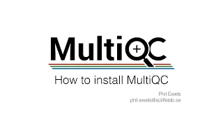 MultiQC Installation