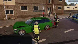 PKW Unfall, Person im Auto | Notruf 112 die Feuerwehr simulation 2