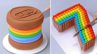 Decoração de Bolos de Chocolate | Beautiful Rainbow Chocolate Cake Decorating Ideas