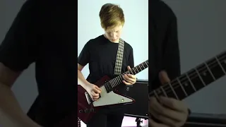 Metallica - Enter Sandman - Guitar Solo Cover with KH95 Wah Pedal by Charlie (Age 13) #shorts