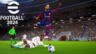 eFootball 2024 | Real Madrid vs Barcelona | Realistic EL CLASICO PC Gameplay | RTX 4080 4K 60FPS HDR