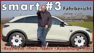 smart #3 Premium im Test - Größer als der #1 Und was noch? | Reichweite Laden Preis Review Deutsch