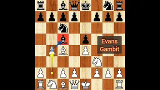 Evans Gambit Miniature with beautiful Queen Sacrifice and CHECKMATE in just 12 moves🔥🔥