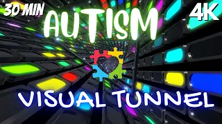 Sensory Videos for Autism Colorful Uplifting Visual Tunnel