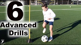 6 ADVANCED Football Training Drills | Improve 1st touch, passing, awareness & skills | JonerFootball
