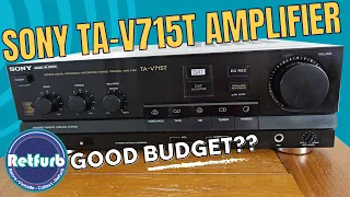 1989 Sony TA-V715T Amplifier Is It A Good Budget Buy - A Closer Look & Overview. Retfurb Retro Audio