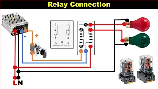 Relay Wiring Diagram | Relay Connection | Relay Working Principle |