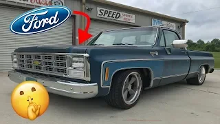 Here's why this shop swapped a FORD engine into a classic Chevy truck!