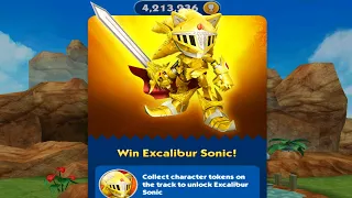 Sonic Dash Excalibur Sonic Event Start Andronic Character Fully Upgraded Update Gameplay