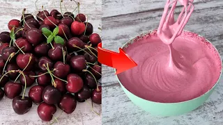 Beat the CHERRIES hot and you will be amazed at the result! CHERRY CLOUDS dessert!