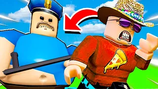 СТРАШНЫЙ МОНСТР БАРРИ ОХОТИТСЯ НА НАС! ПОБЕГ ИЗ ТЮРЬМЫ В ROBLOX