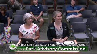 Park Advisory Commission Meeting 7/18/17