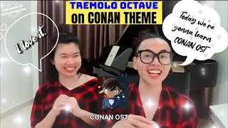 🎵 Piano Tutorial TREMOLO OCTAVE on CONAN OST | Happy Lessons with Phi Phi & Manh Piano EngSub