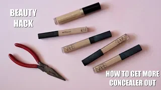 BEAUTY HACK | HOW TO GET MORE CONCEALER OUT / Nishi V