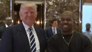 Trump Appears With Kanye West at Trump Tower