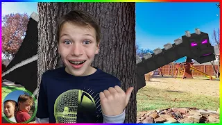 Ender Dragon Escapes Minecraft In Real Life!