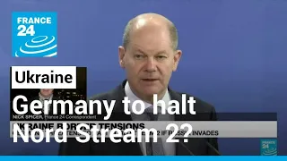 Germany may consider halting Nord Stream 2 if Russia attacks Ukraine, Scholz says • FRANCE 24