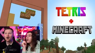 Реакция на TETRIS in MINECRAFT (Stop Motion)