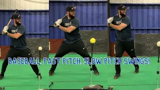 Difference Between Baseball, Fast Pitch, & Slow Pitch Swings!