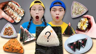 Mukbang Fire Spicy gimbap 삼각김밥 만들기 챌린지 먹방 불닭볶음면 불닭떡볶이 편의점 음식 TIMI 티미