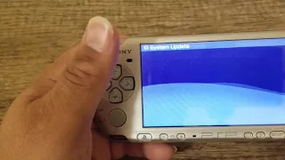 PSP update using mobile hotspot