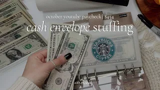 YouTube Paycheck Cash Stuffing | $454