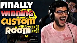 FINALLY WINNING CUSTOM ROOM @CarryMinati Playing BGMI Crazy Gameplay Ever