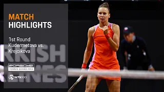 Porsche Tennis Grand Prix | 04/15/2024 | Match Highlights | Kudermetova vs. Krejcikova