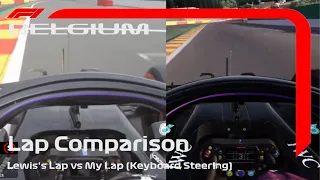 Lap Comparison, Me (1:40.897) Vs. Lewis Hamilton (1:41.252) Spa-Francorchamps