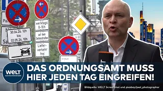 FRANKFURT: "Herausforderung für alle Verkehrsteilnehmer!" Verwirrender Schilderwald sorgt für Chaos