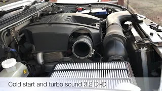 Mitsubishi 3.2 Di-D cold start and turbo sound