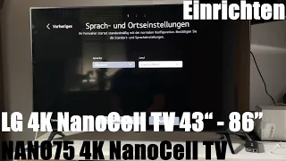 LG 4K NanoCell TV 43“ - 86” NANO75 4K NanoCell TV mit VA-Panel und Direct LED LG webOS einrichten