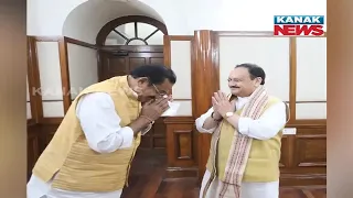 Odisha BJP Delegation Led By Samir Mohanty Meets Party Chief JP Nadda In Delhi