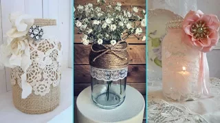 ❤DIY Rustic Shabby Chic style Mason Jar decor ideas❤| Home decor & Interior design | Flamingo Mango