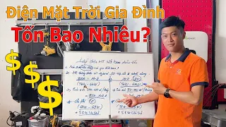 Gia Đình Lắp Điện Năng Lượng Mặt Trời Tốn Bao Nhiêu