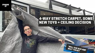 Stretching Our Skills 4-way Carpet | New Van Entertainment Install Pt.1 | Mercedes Vario Van Build
