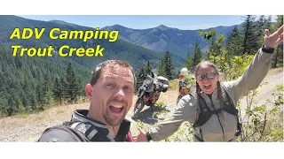 Dualsport Adventure Motorcycle Camping - Sunset Falls to Trout Lake