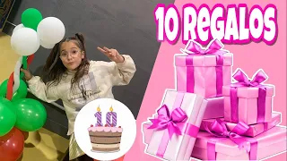 MI CUMPLEAÑOS  🎉 ABRIENDO REGALOS🎁 10 SORPRESAS . UNA DE ELLAS NO ME LO CREO