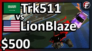 Trk511 против LionBlaze | Матч Ракетной лиги 1 на 1 с бай-ином $500