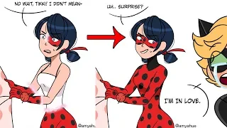 ADRIEN SEES MARINETTE TRANSFORM? (Miraculous Ladybug Comic Dub Animations)